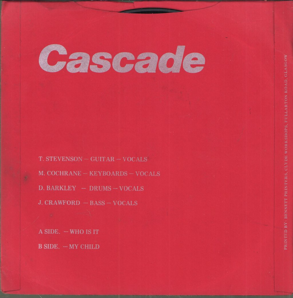 Cascade (80'S) - Who Is It? - 7 Inch