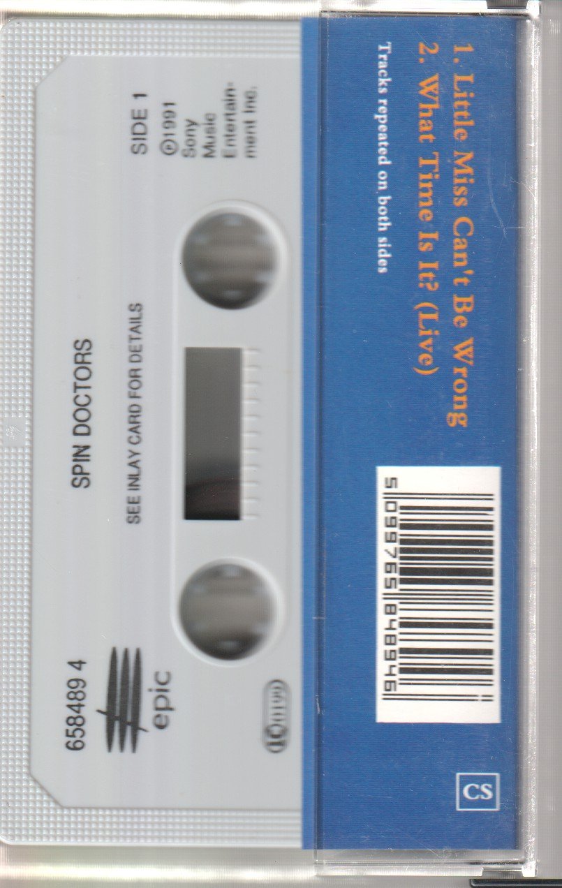 Spin Doctors - Little Miss Can't Be Wrong - Cassette