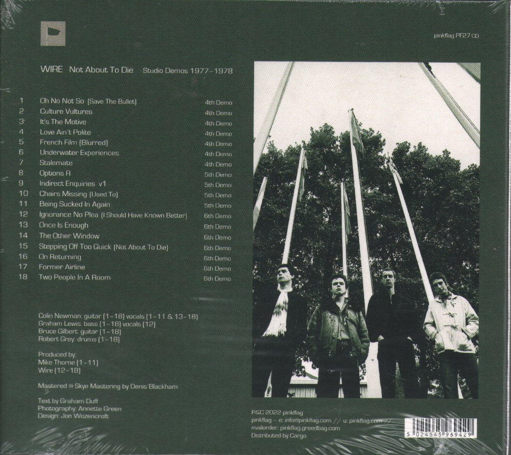 Wire - Not About To Die (Studio Demos 1977-1978) - Cd