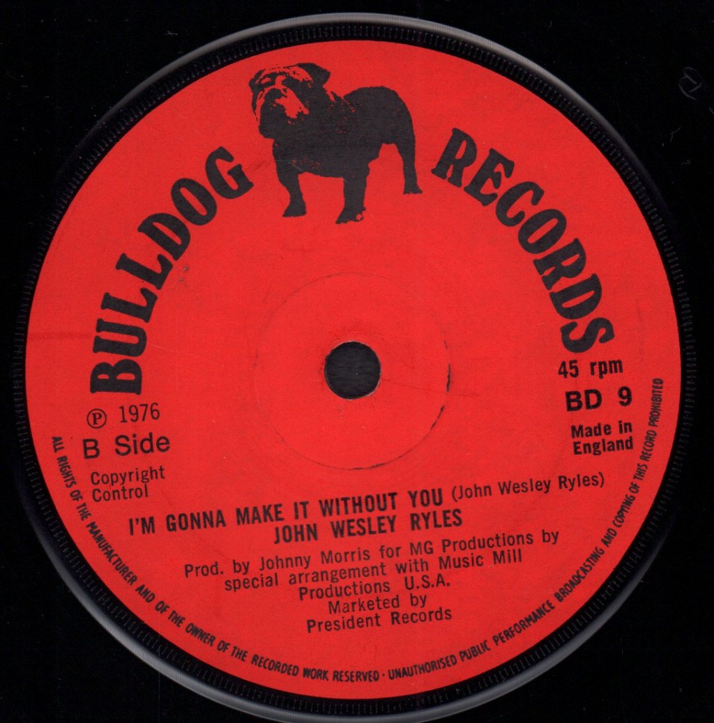 John Wesley Ryles - When A Man Loves A Woman - 7 Inch