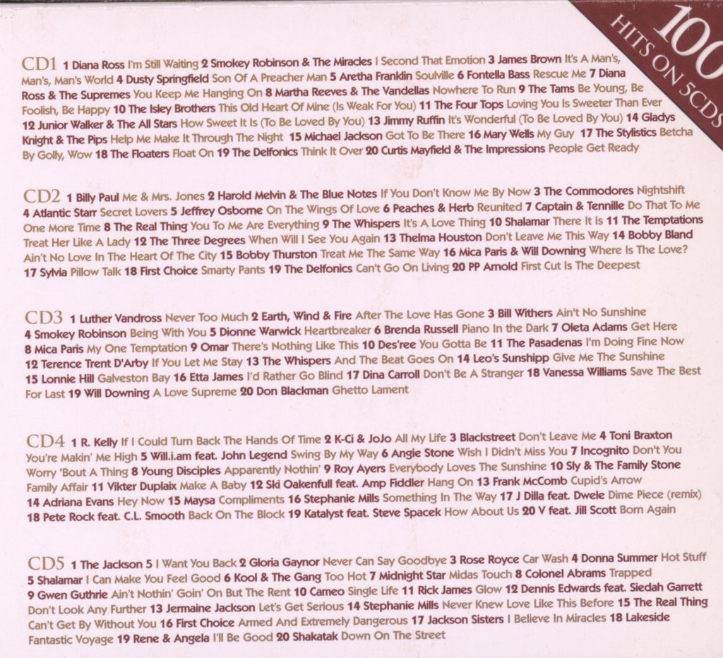 Various Artists - Ultimate Collection Soul 100 Hits - Cd Set