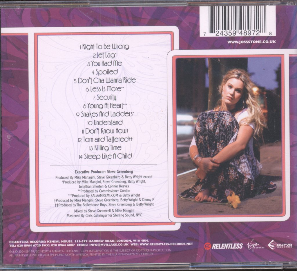 Joss Stone - Mind Body & Soul - Cd