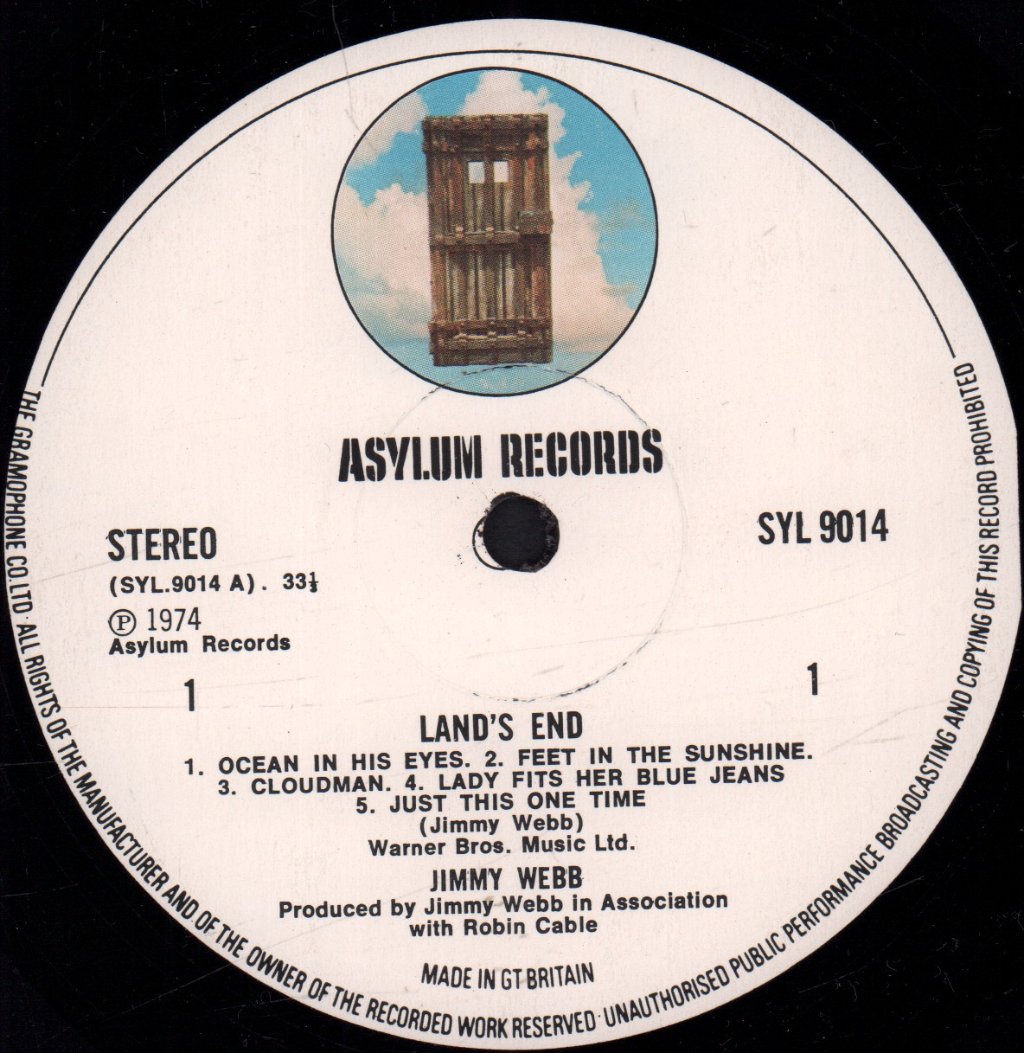 Jimmy Webb - Land's End - Lp