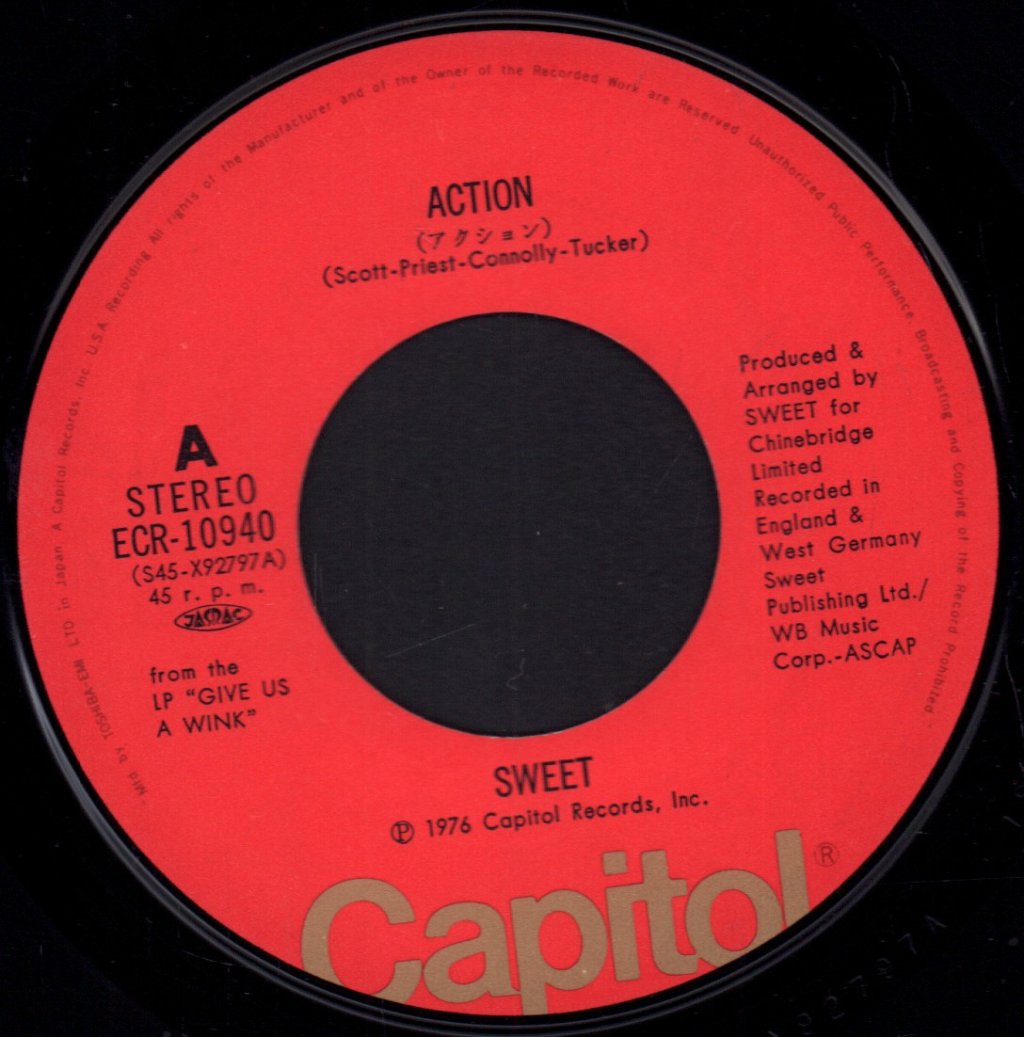 Sweet - Action - 7 Inch
