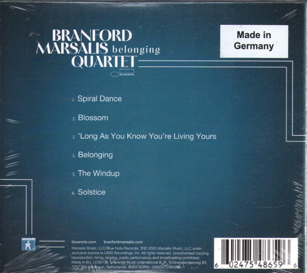 Branford Marsalis Quartet - Belonging - Cd