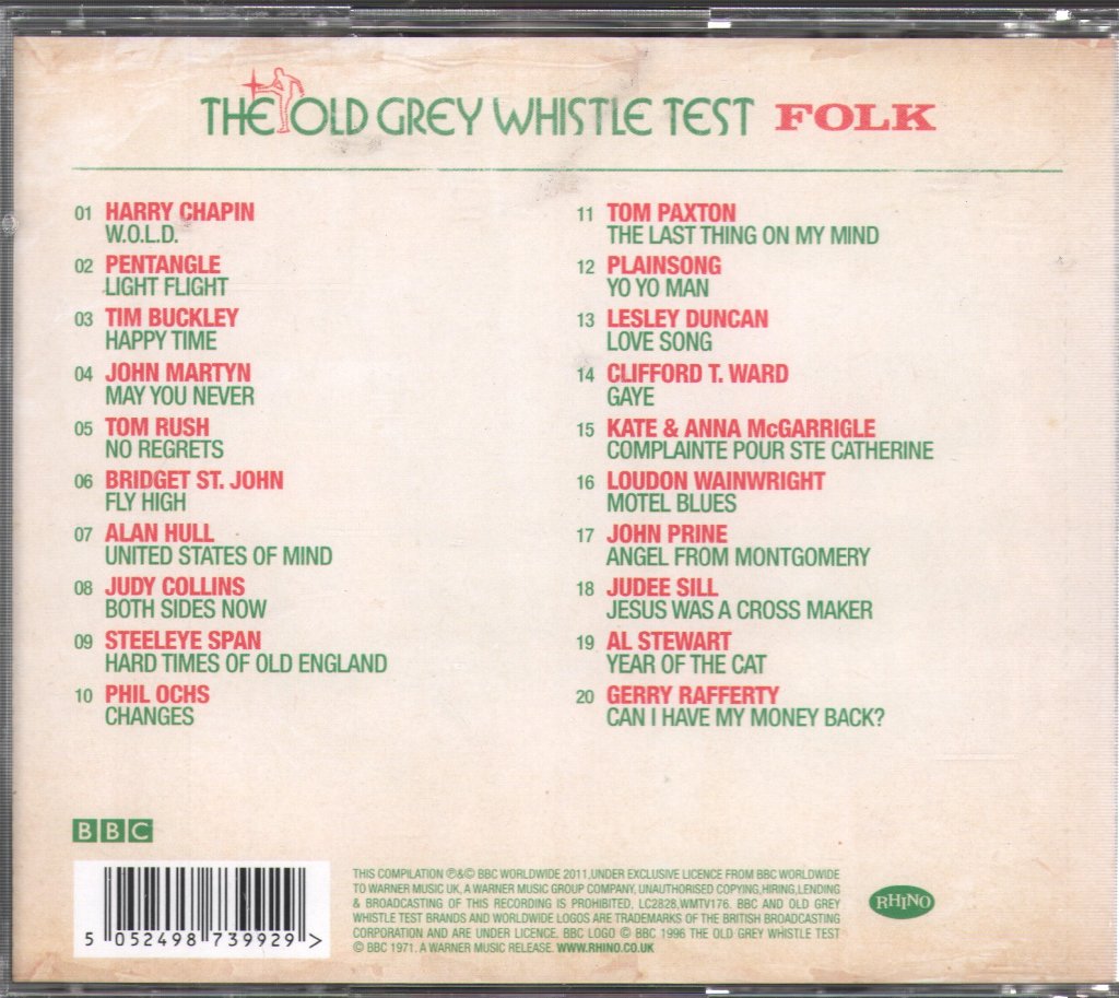 Various Artists - Old Grey Whistle Test: Folk - Cd