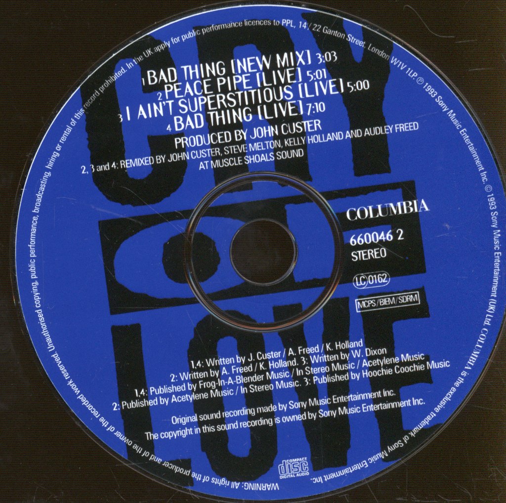 Cry Of Love - Bad Thing - Cd