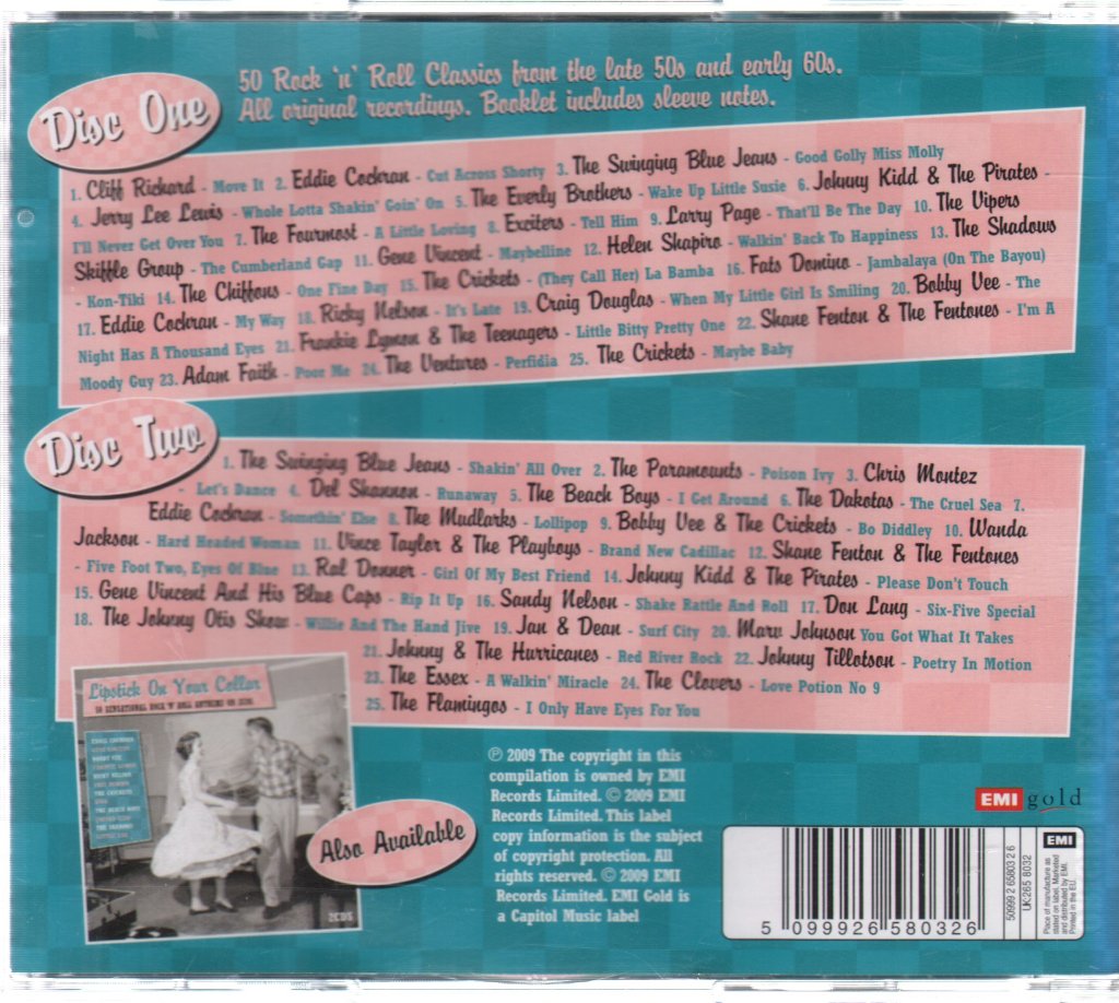 Shakin' All Over - 50 Toe Tappin' Rock N Roll Classics - Double Cd