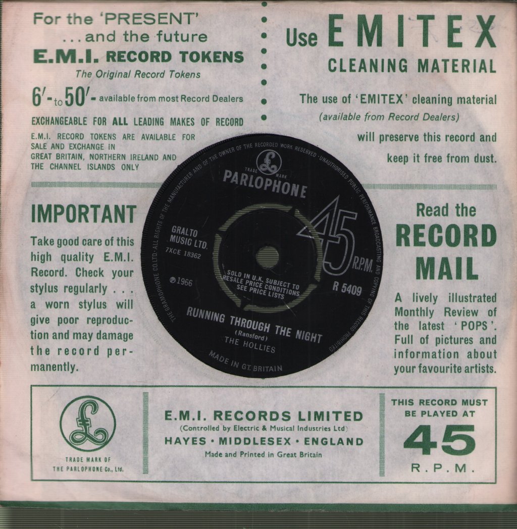 Hollies - I Can't Let Go - 7 Inch