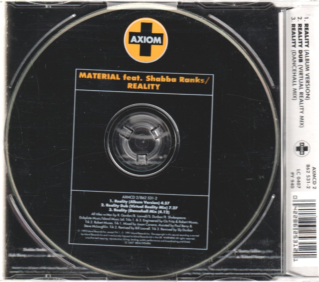 material featuring shabba ranks - Reality - Cd