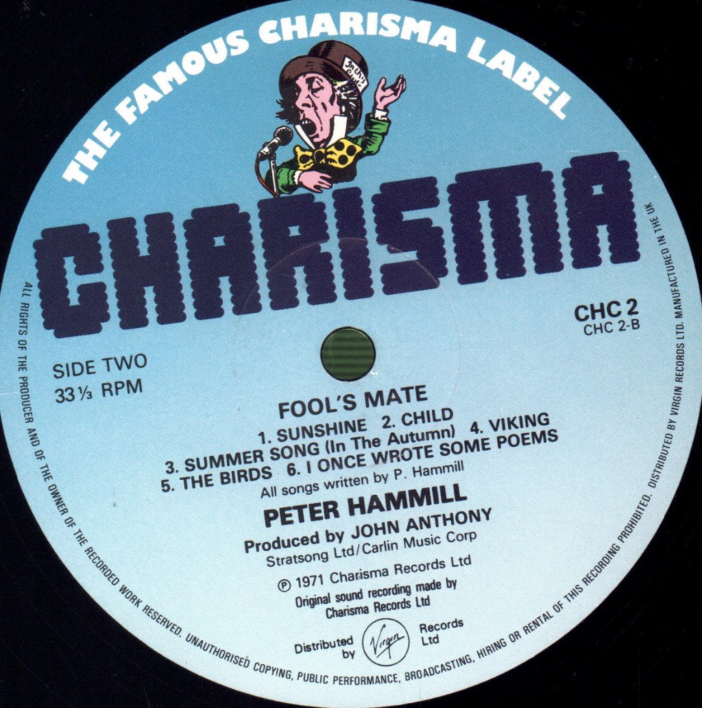Peter Hammill - Fools Mate - Lp