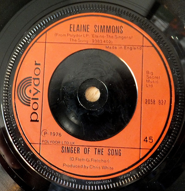 Elaine Simmons - Never Together - 7 Inch