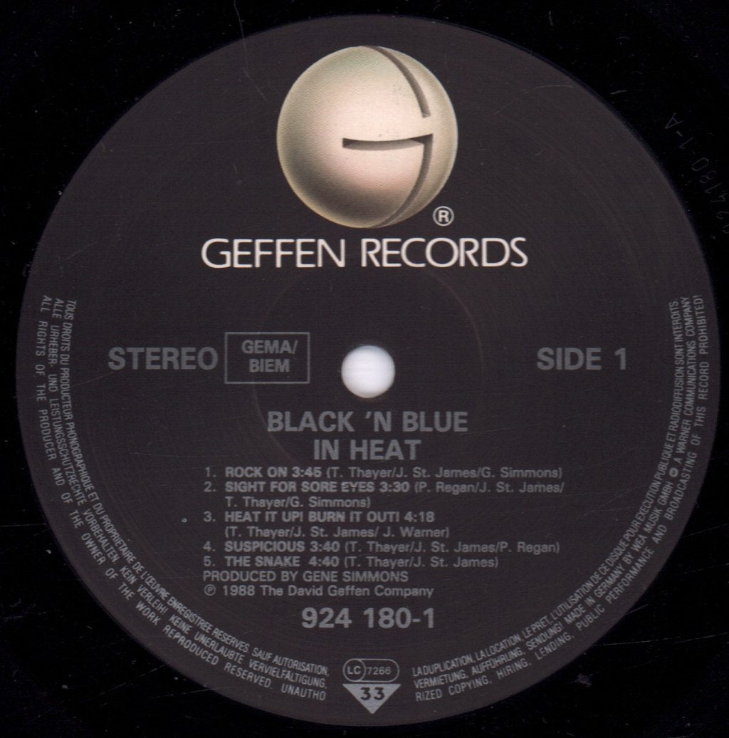 Black N Blue - In Heat - Lp