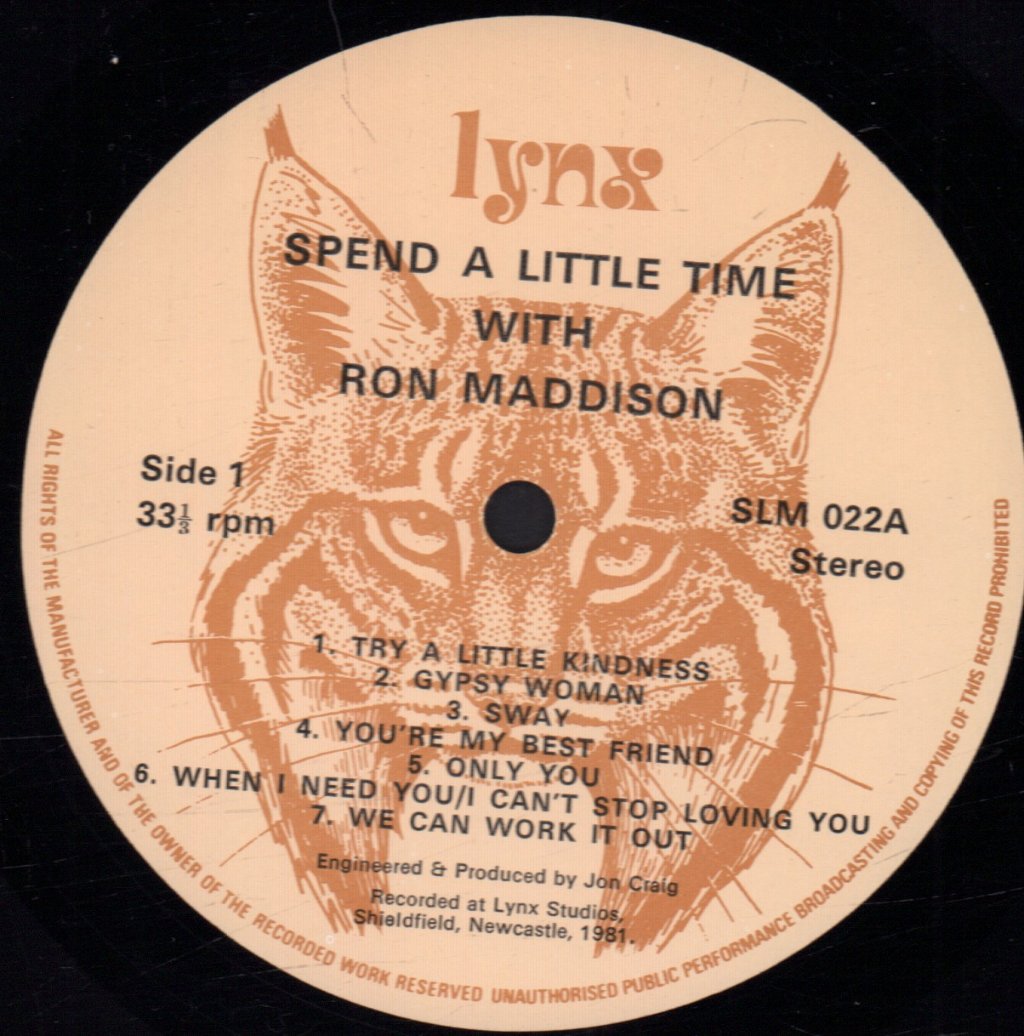 Ron Maddison - Spend A Little Time - Lp