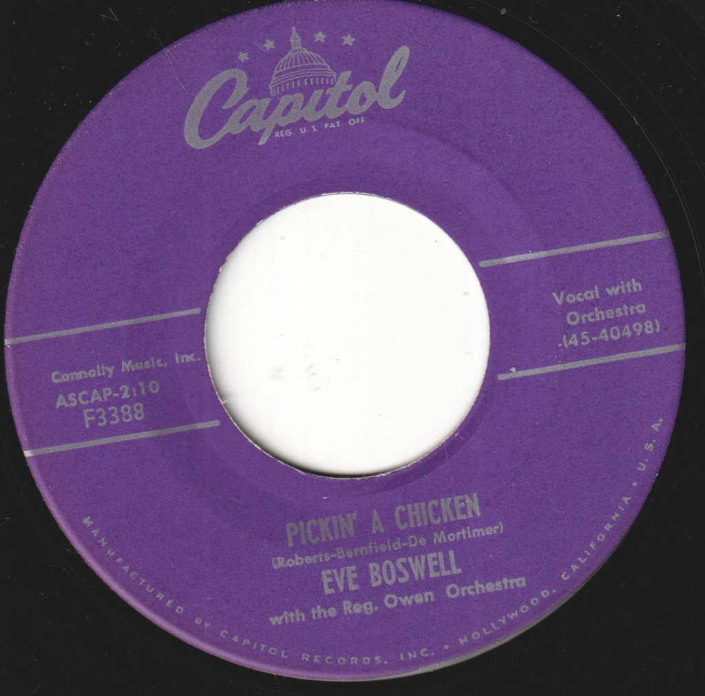 Eve Boswell - Where You Are / Pickin' A Chicken - 7 Inch