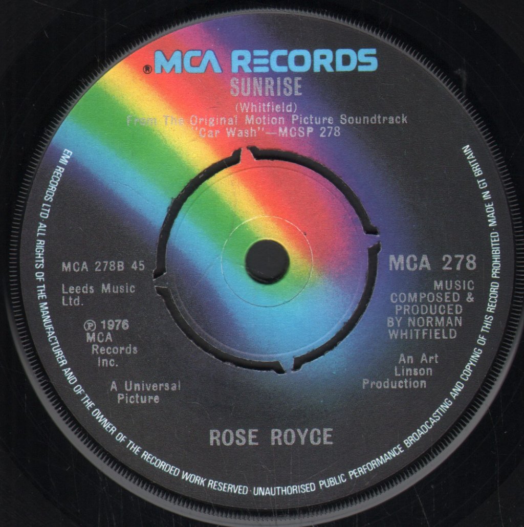 Rose Royce - I Wanna Get Next To You - 7 Inch