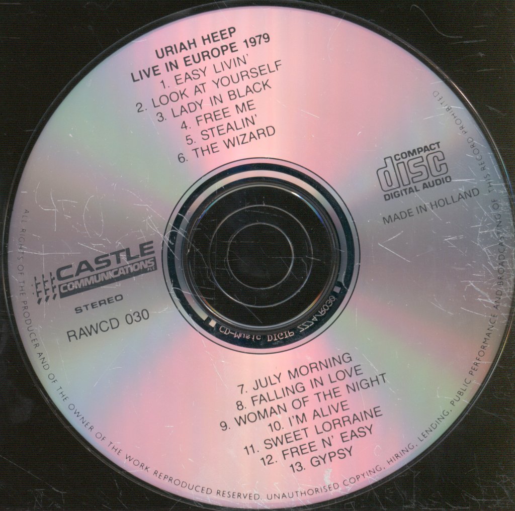Uriah Heep - Live In Europe 1979 - Cd