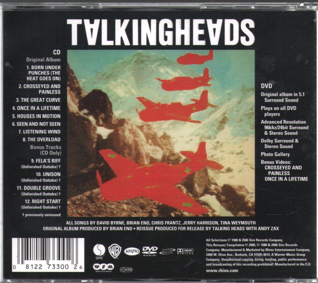 Talking Heads - Remain In Light - Cd/Dvd
