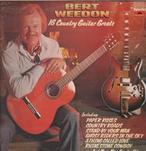 Bert Weedon - 16 Country Guitar Greats - Lp