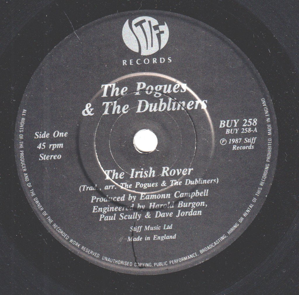 Pogues And The Dubliners - Irish Rover - 7 Inch