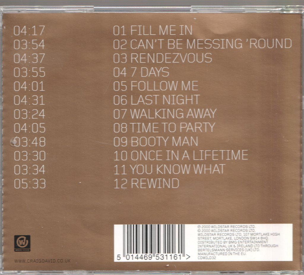 Craig David - Born To Do It - Cd
