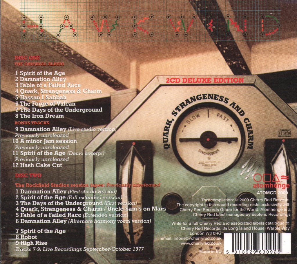 Hawkwind - Quark, Strangeness And Charm - Double Cd