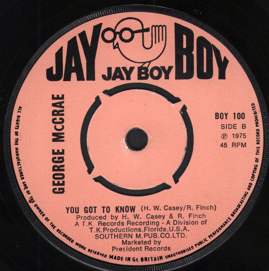 George McCrae - It's Been So Long - 7 Inch