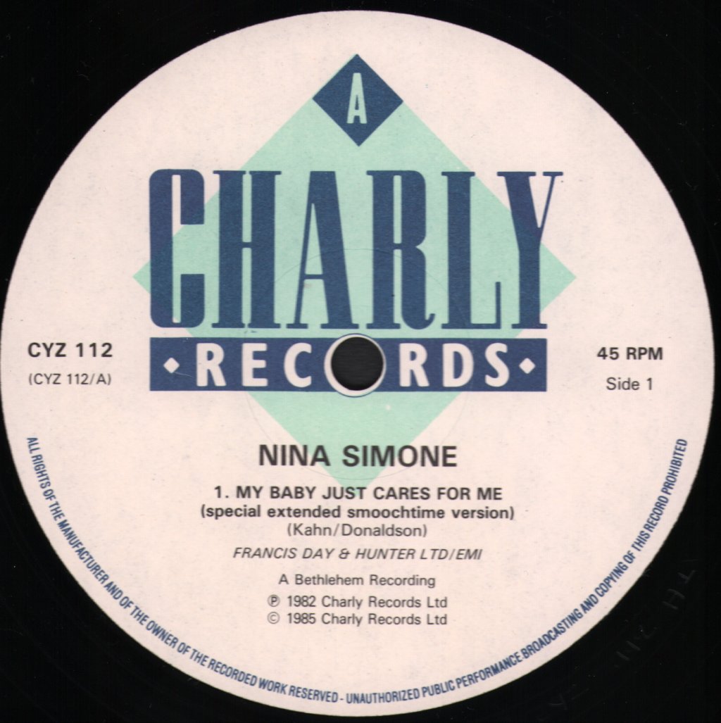 Nina Simone - My Baby Just Cares For Me - 12 Inch