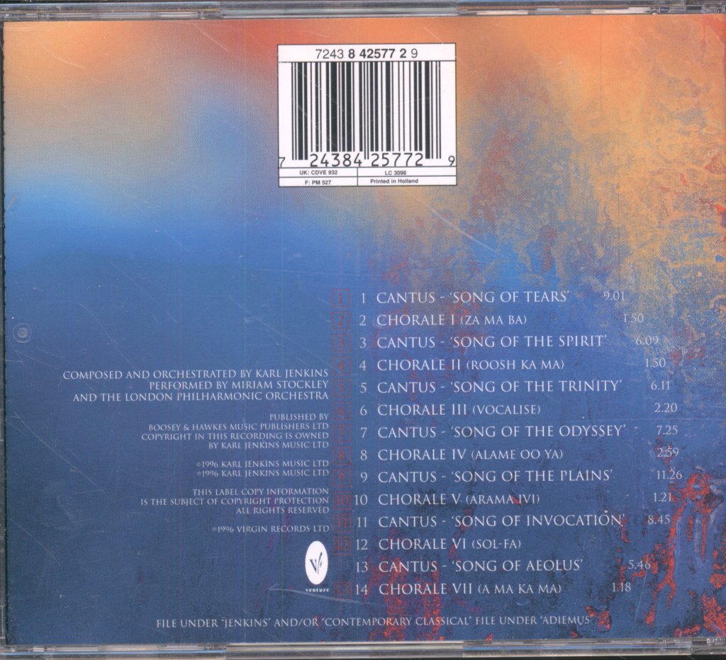 Karl Jenkins - Adiemus II - Cantata Mundi - Cd