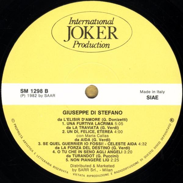 Giuseppe Di Stefano - Recital - Lp