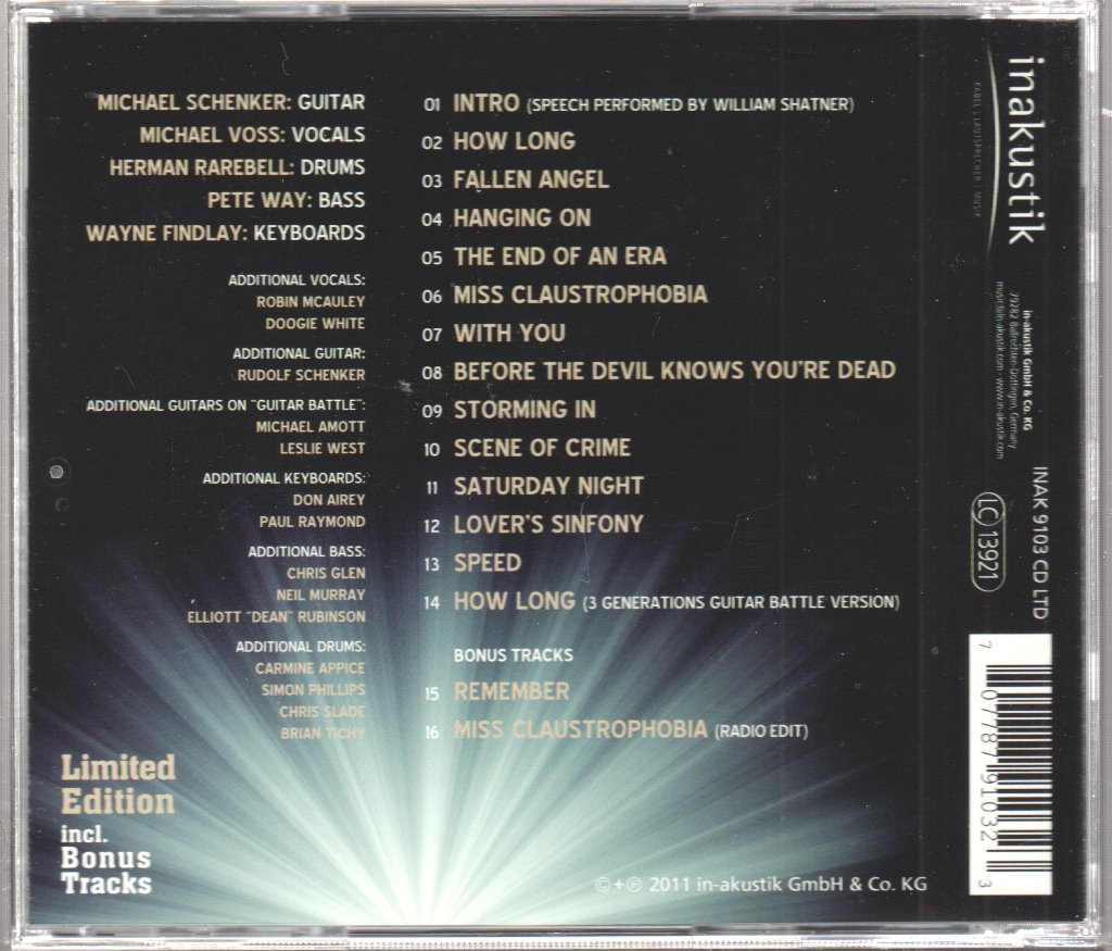 Michael Schenker - Temple Of Rock - Cd