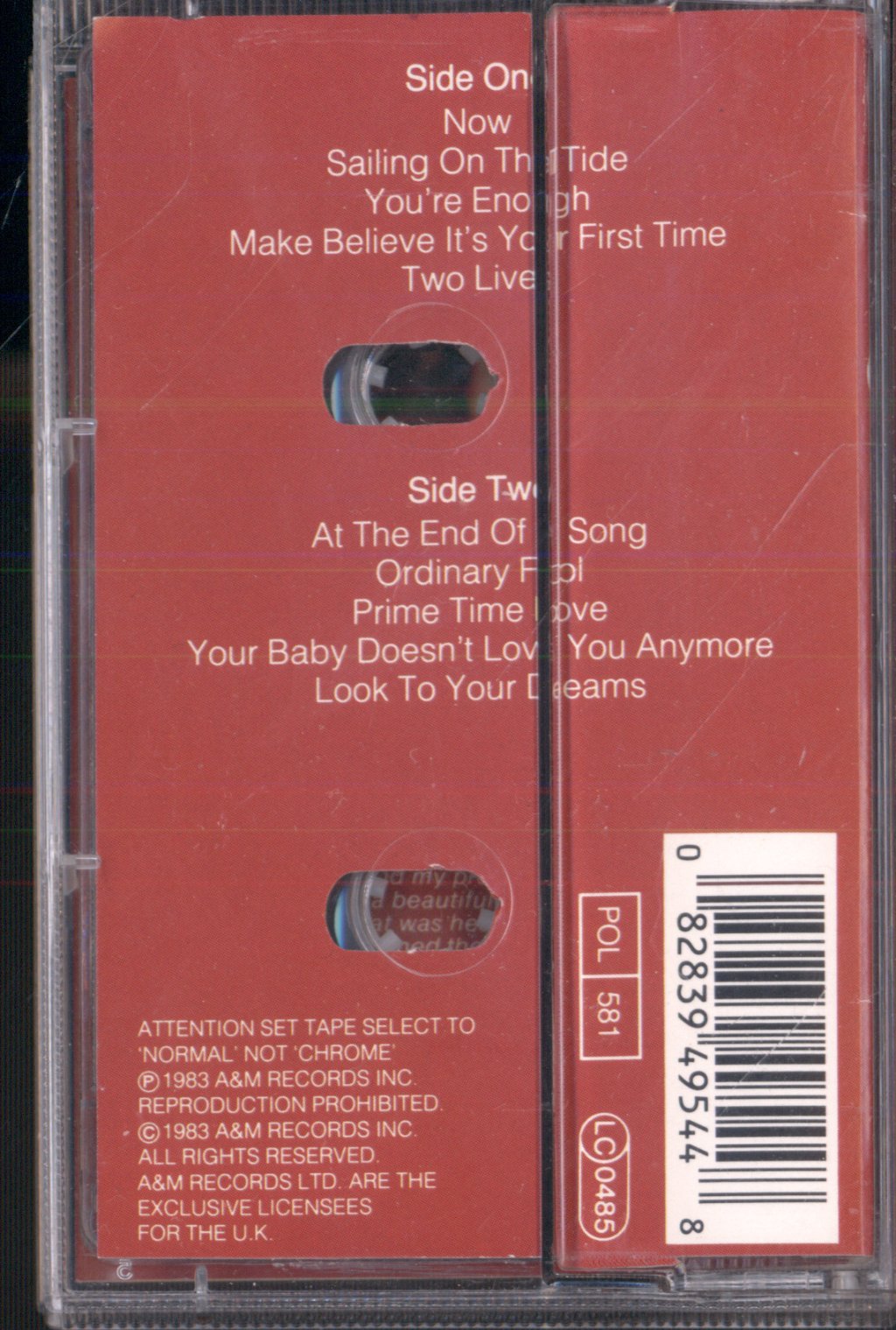 Carpenters - Voice Of The Heart - Cassette