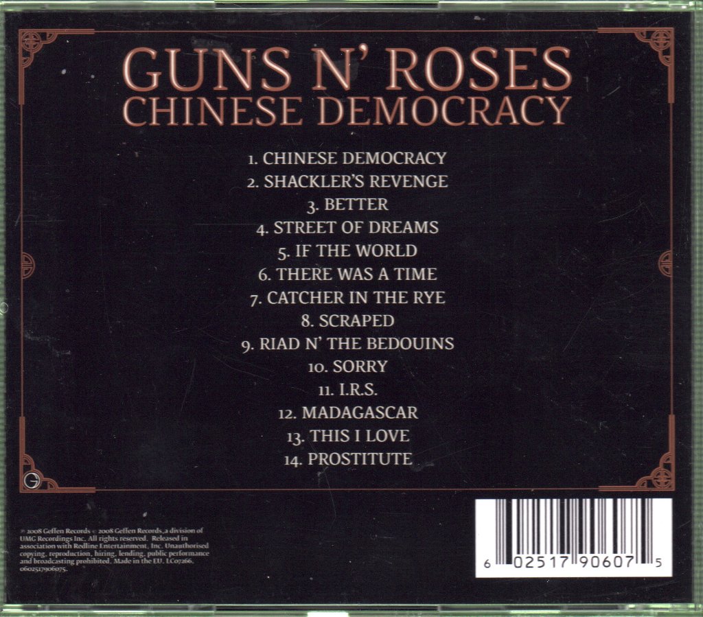Guns N' Roses - Chinese Democracy - Cd