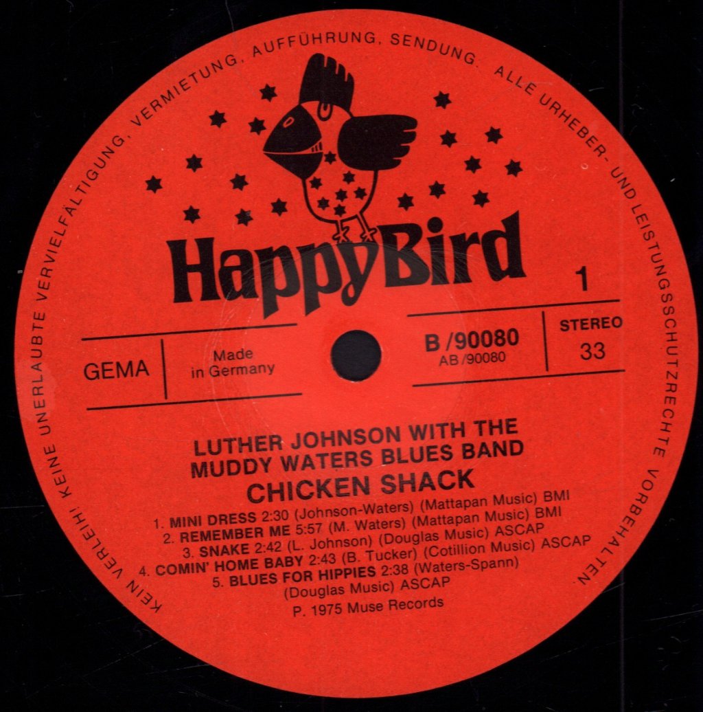 Luther Johnson With The Muddy Waters Blues Band - Chicken Shack - Lp