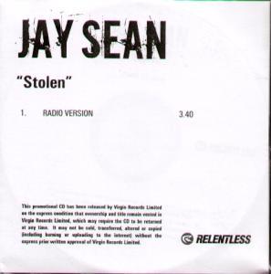 Jay Sean - Stolen - Cdr
