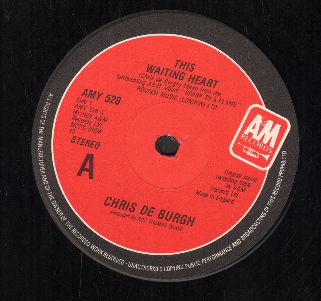 Chris De Burgh - This Waiting Heart - 12 Inch