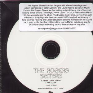 Rogers Sisters - Never Learn To Cry - Cdr