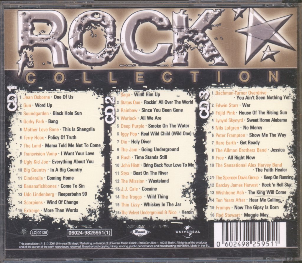 Various Artists - Rock Collection - Triple Cd
