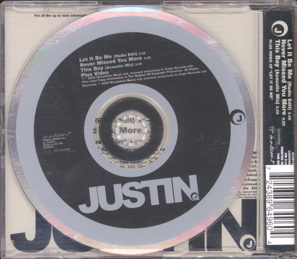 Justin - Let It Be Me - Cd