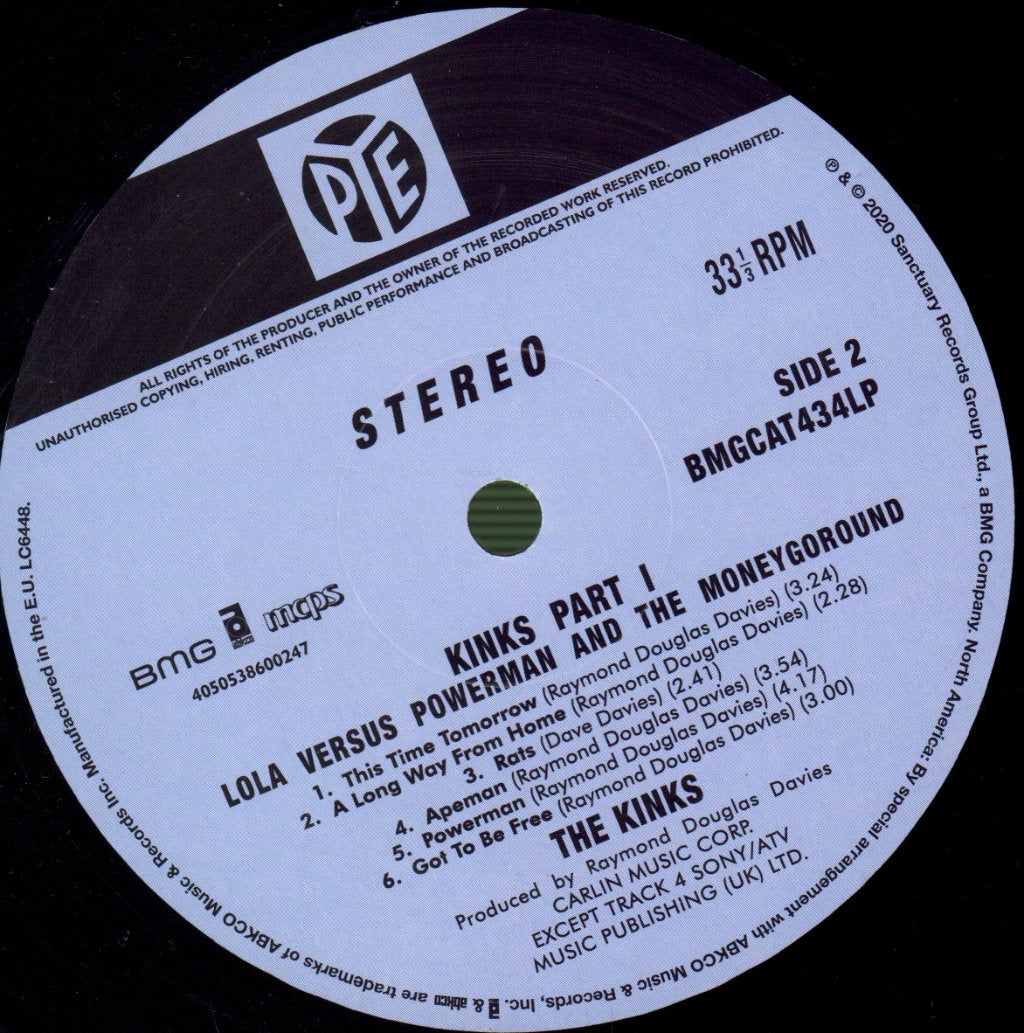 Kinks - Lola Versus Powerman And The Moneygoround Part One - Lp
