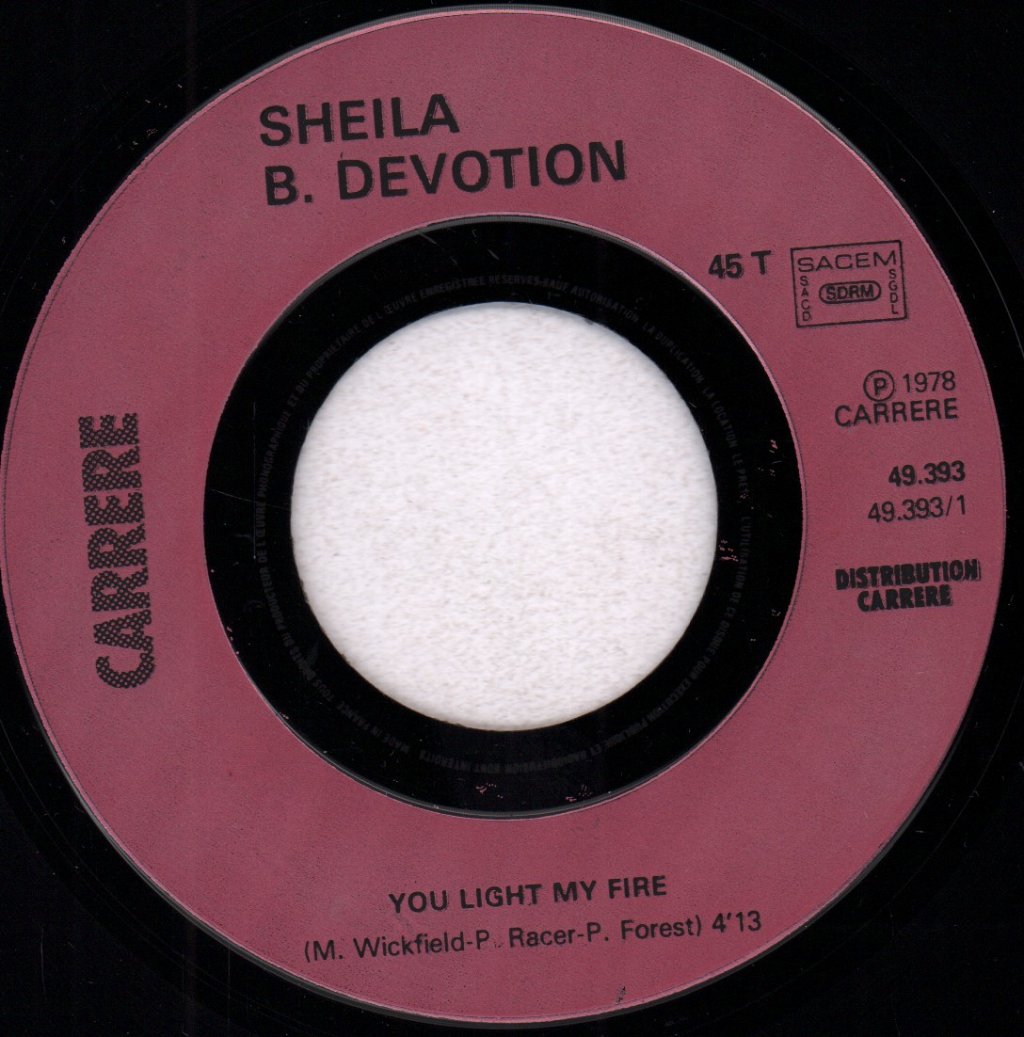 Sheila B.Devotion - You Light My Fire - 7 Inch