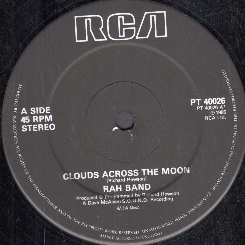 Rah Band - Clouds Across The Moon - 12 Inch