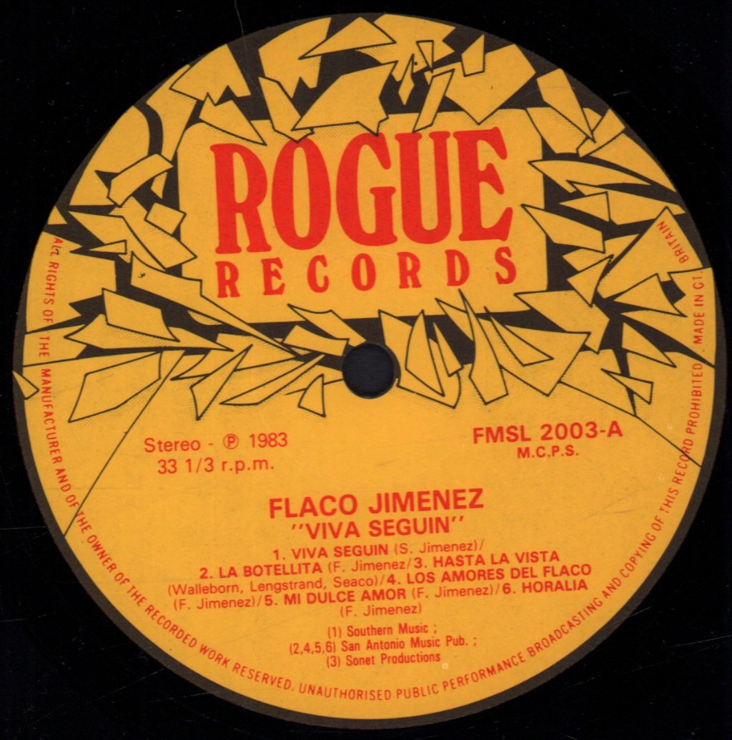 Flaco Jimenez - Viva Seguin - Lp