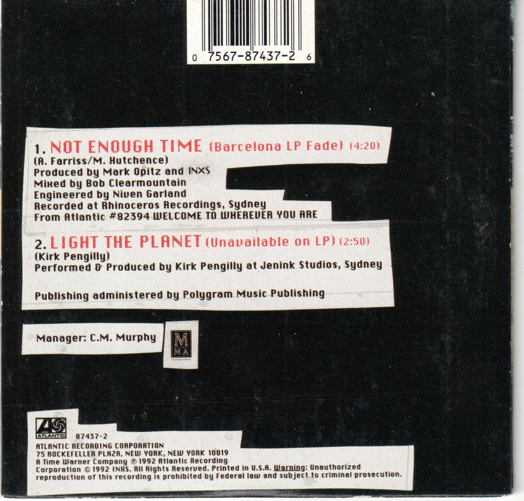 INXS - Not Enough Time - Cd