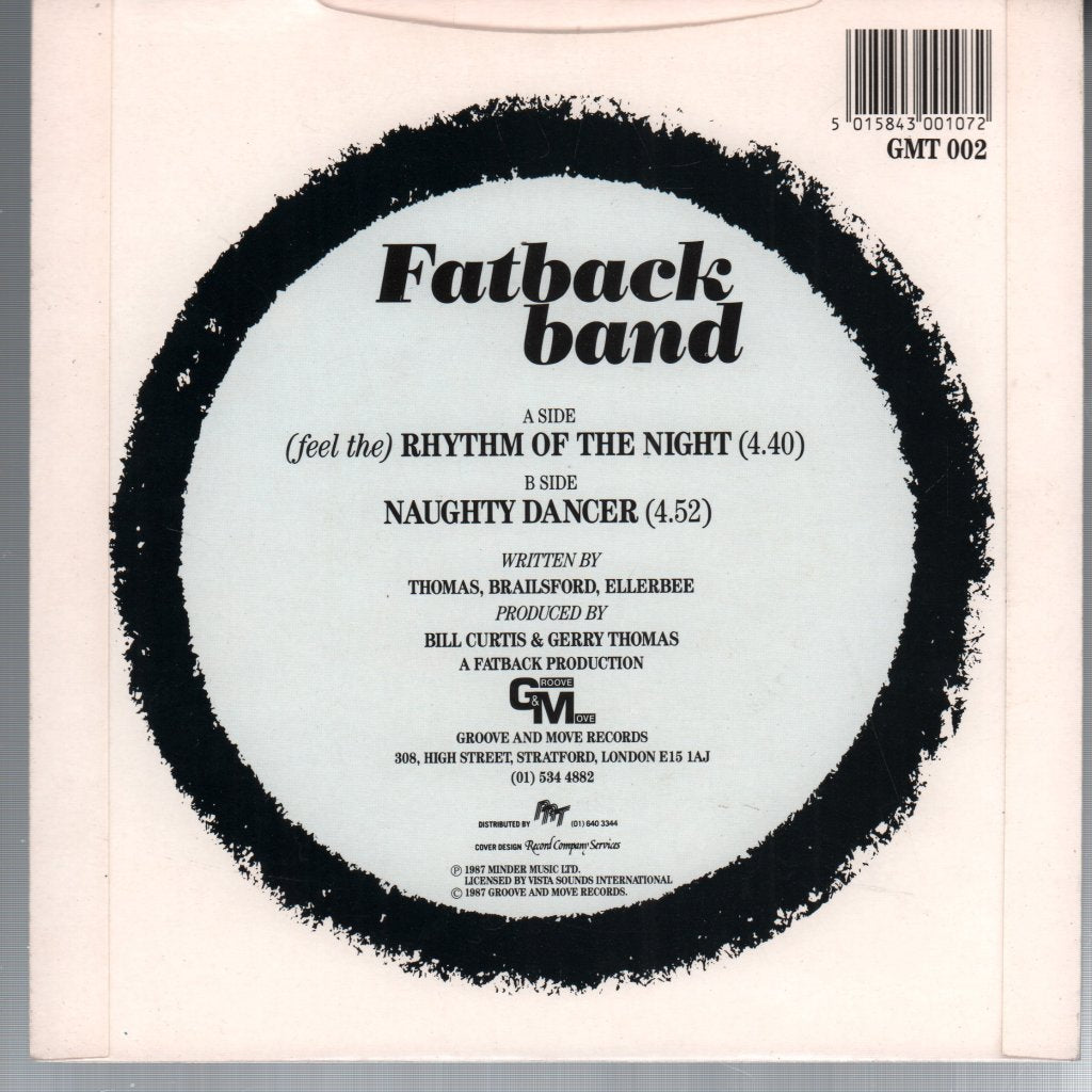 Fatback Band - Rhythm Of The Night - 7 Inch