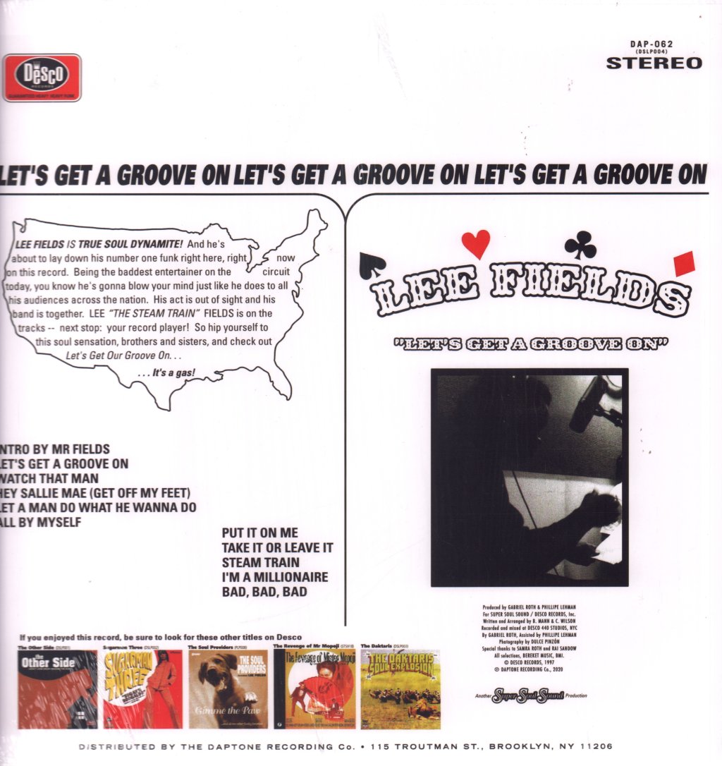 Lee Fields - Let's Get A Groove On - Lp