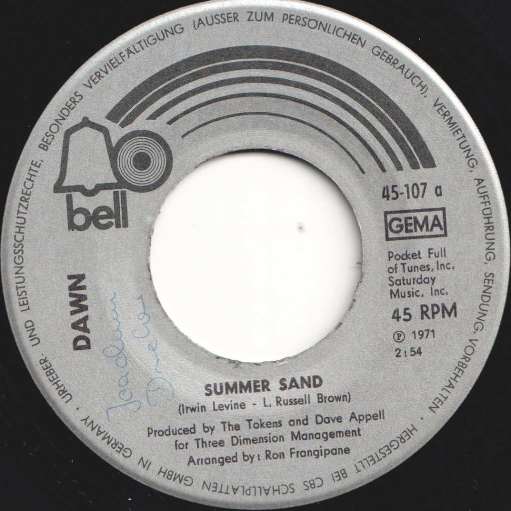 Dawn (70'S Artist) - Summer Sand - 7 Inch