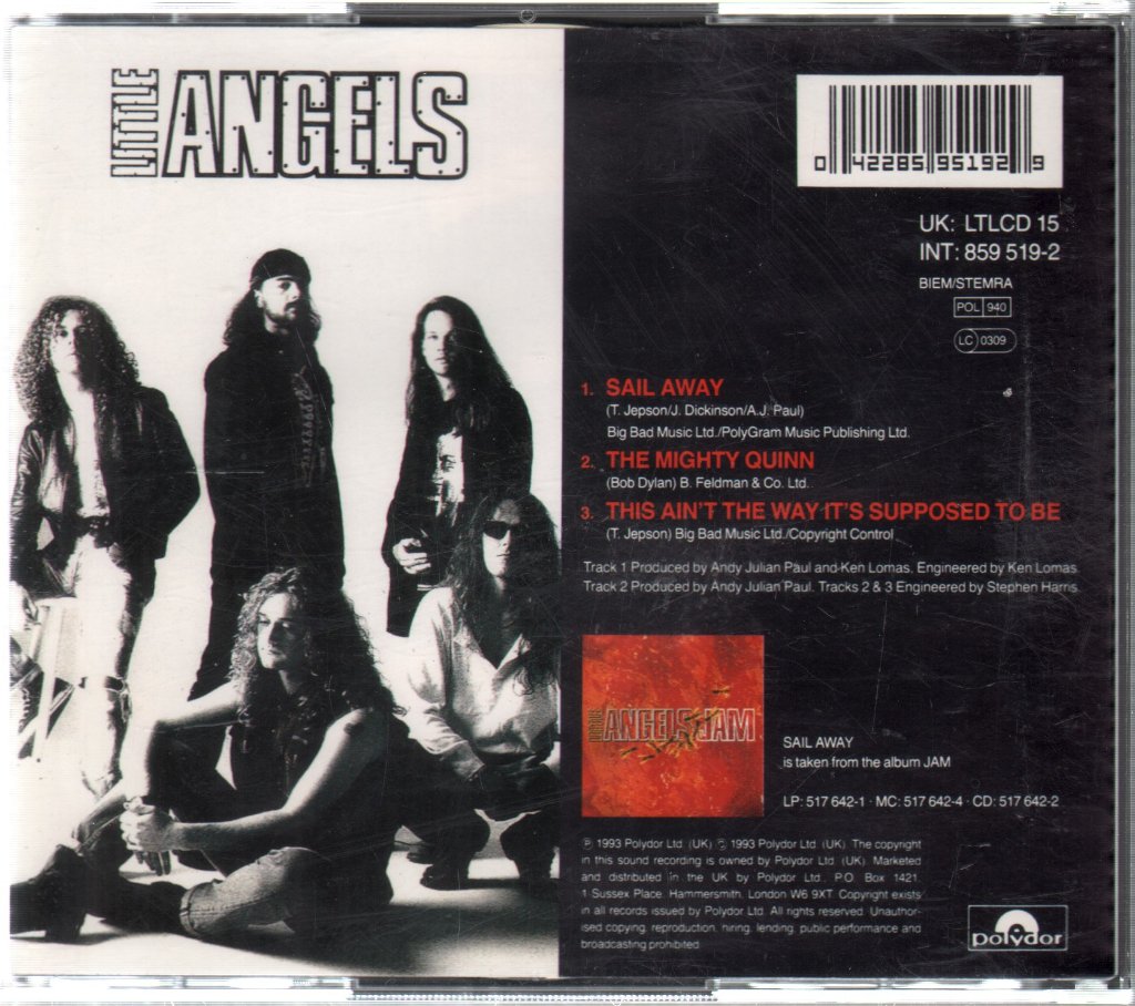 Little Angels - Sail Away - Cd