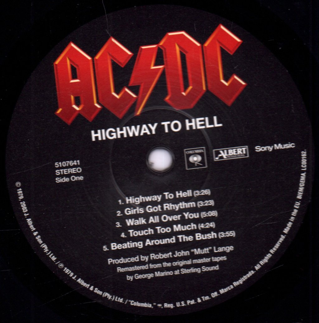 AC/DC - Highway To Hell - Lp
