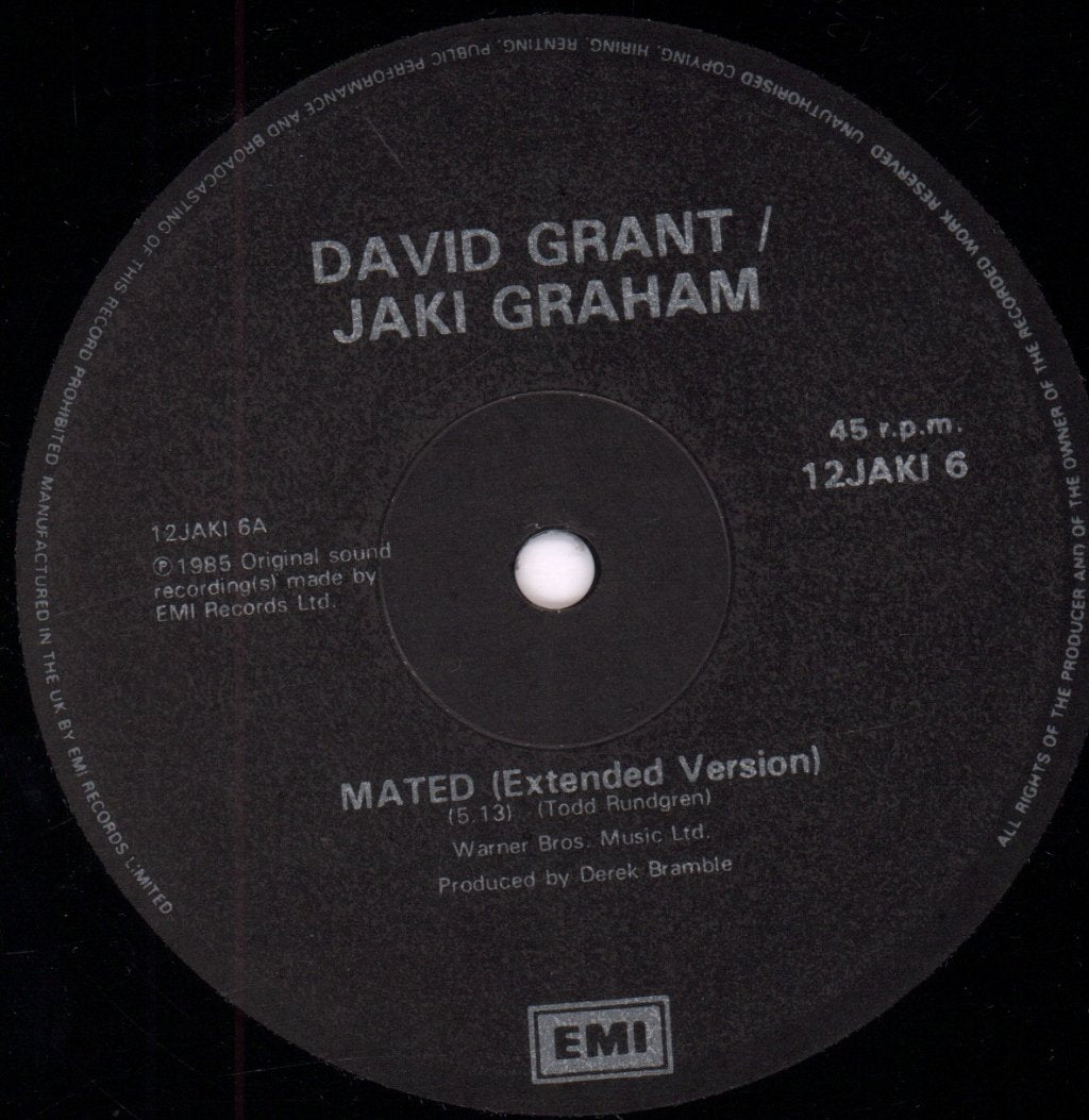 David Grant And Jaki Graham - Mated - 12 Inch